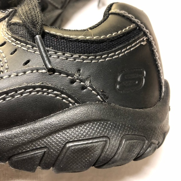 Sketchers Relaxed Fit memory foam black sneakers, Youth 2 - Picture 4 of 13